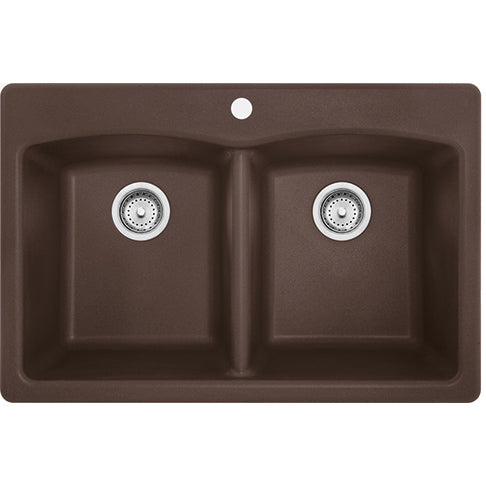 Franke ED33229-1 ELLIPSE GRANITE - DUAL MOUNT SINK DOUBLE