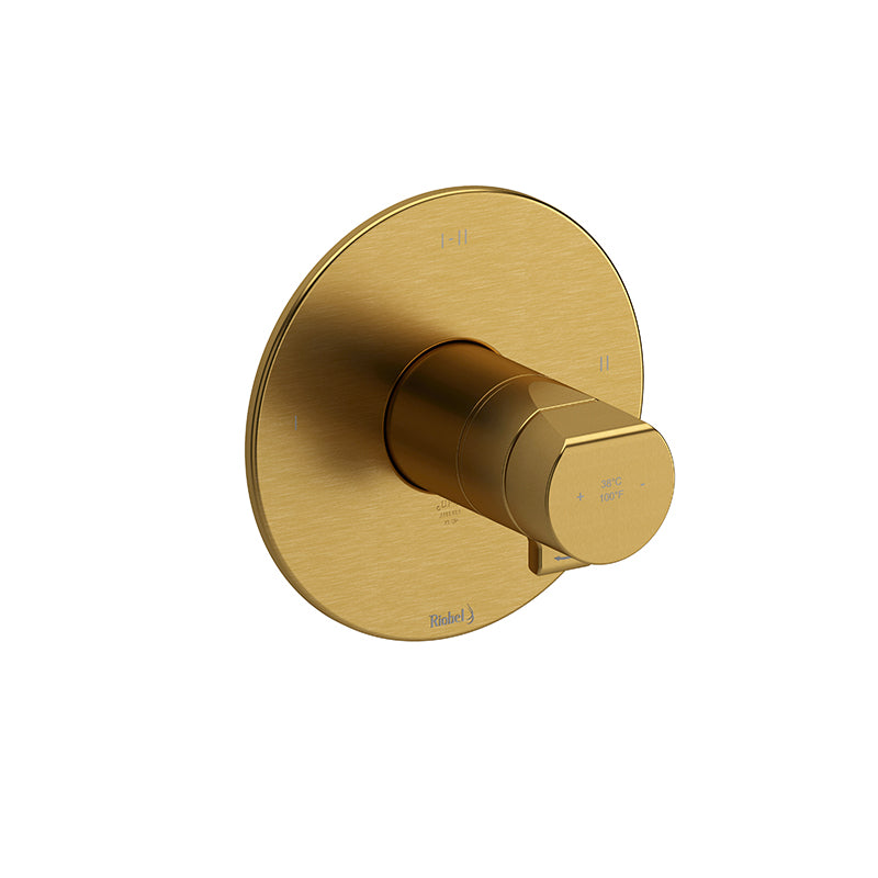 Riobel Parabola TPB23 2-way Type T/P thermostatic/pressure balance coaxial valve trim (Without Rough-in)