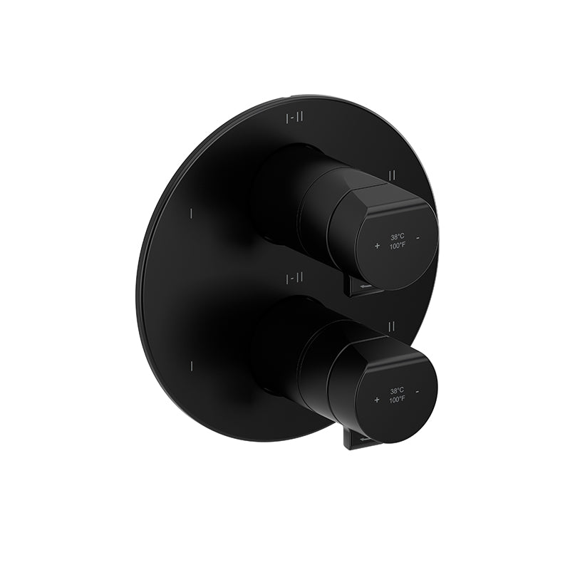 Riobel Parabola TPB46 4-way Type T/P thermostatic/pressure balance coaxial valve trim (Without Rough-in)