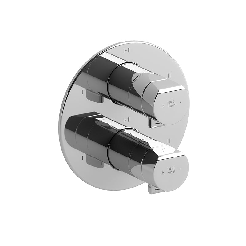 Riobel Parabola TPB46 4-way Type T/P thermostatic/pressure balance coaxial valve trim (Without Rough-in)