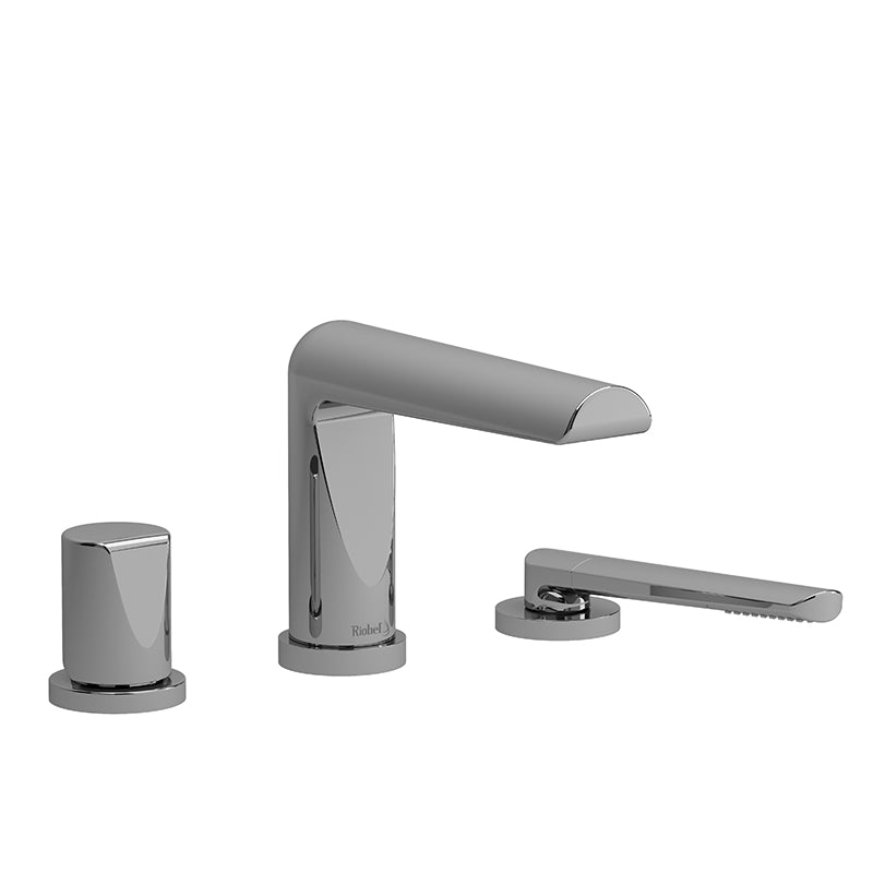 Riobel Parabola TPB66 3-piece Type P pressure balance deck-mount tub filler with hand shower trim (Without Rough-in)