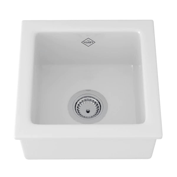 Shaws RC1515 15" Lancaster Single Bowl Fireclay Bar/Food Prep Kitchen Sink