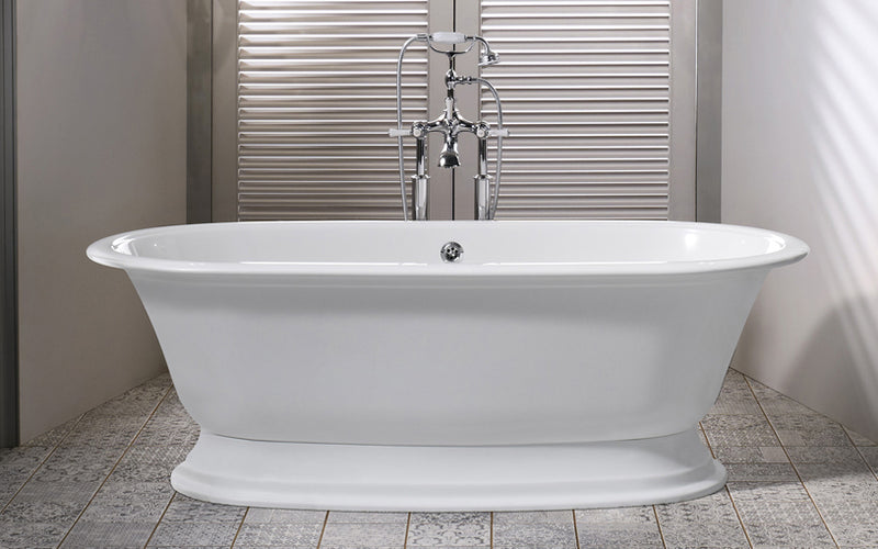Victoria + Albert RAD-N-SW-OF+ELW-B-SW-OF Elwick 75" Freestanding Pedestal Bathtub