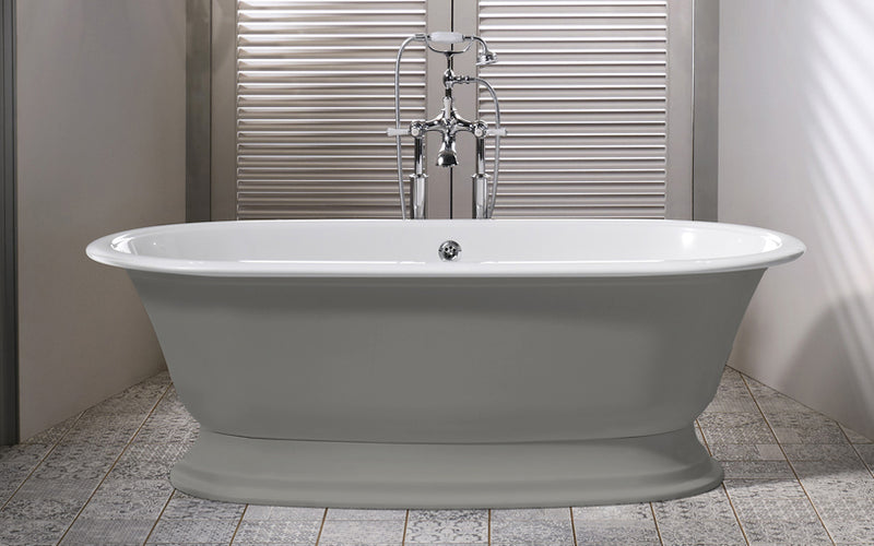 Victoria + Albert RAD-N-SW-OF+ELW-B-SW-OF Elwick 75" Freestanding Pedestal Bathtub