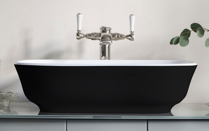 Victoria + Albert VB-AMT-60 Amiata 60 Rounded Rectangle Vessel Lavatory Sink