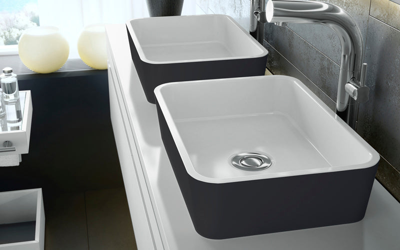 Victoria + Albert VB-EDG-45 Edge 45 Rounded Rectangle Vessel Lavatory Sink
