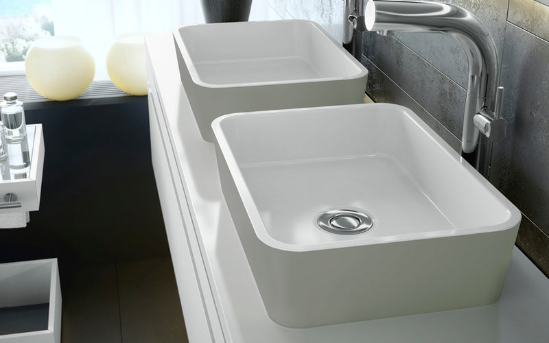 Victoria + Albert VB-EDG-45 Edge 45 Rounded Rectangle Vessel Lavatory Sink