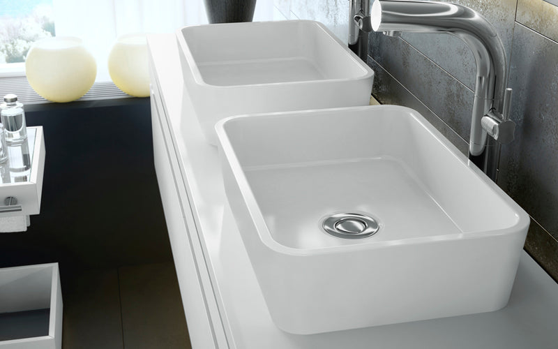 Victoria + Albert VB-EDG-45 Edge 45 Rounded Rectangle Vessel Lavatory Sink