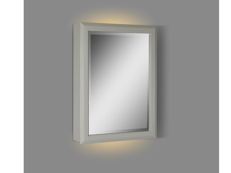 Fairmont Designs Charlottesville 20" LED Medicine Cabinet - right -  Light Gray