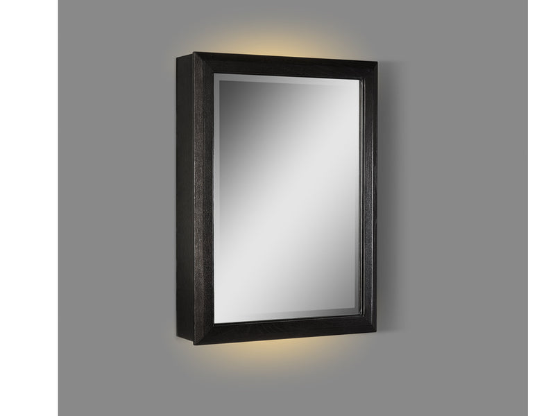 Fairmont Designs Charlottesville w/Nickel 20" LED Medicine Cabinet - right -  Vintage Black