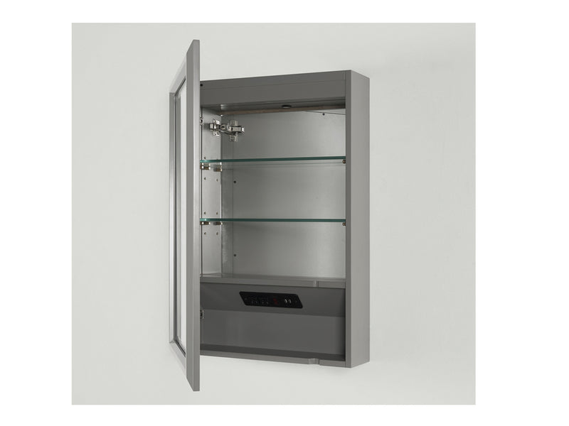 Fairmont Designs Revival 20" Medicine Cabinet-left - Glossy Medium Gray