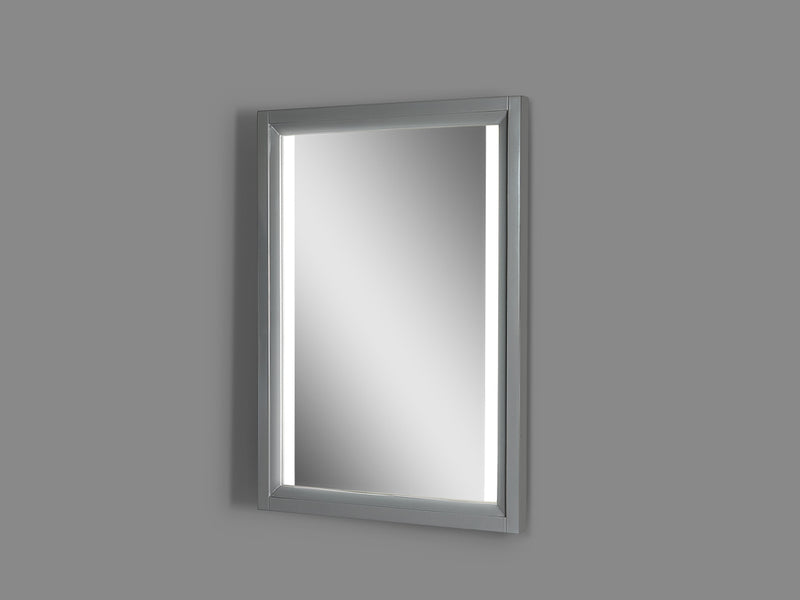 Fairmont Designs Studio One 25" Wood Frame LED Mirror - Glossy Pewter