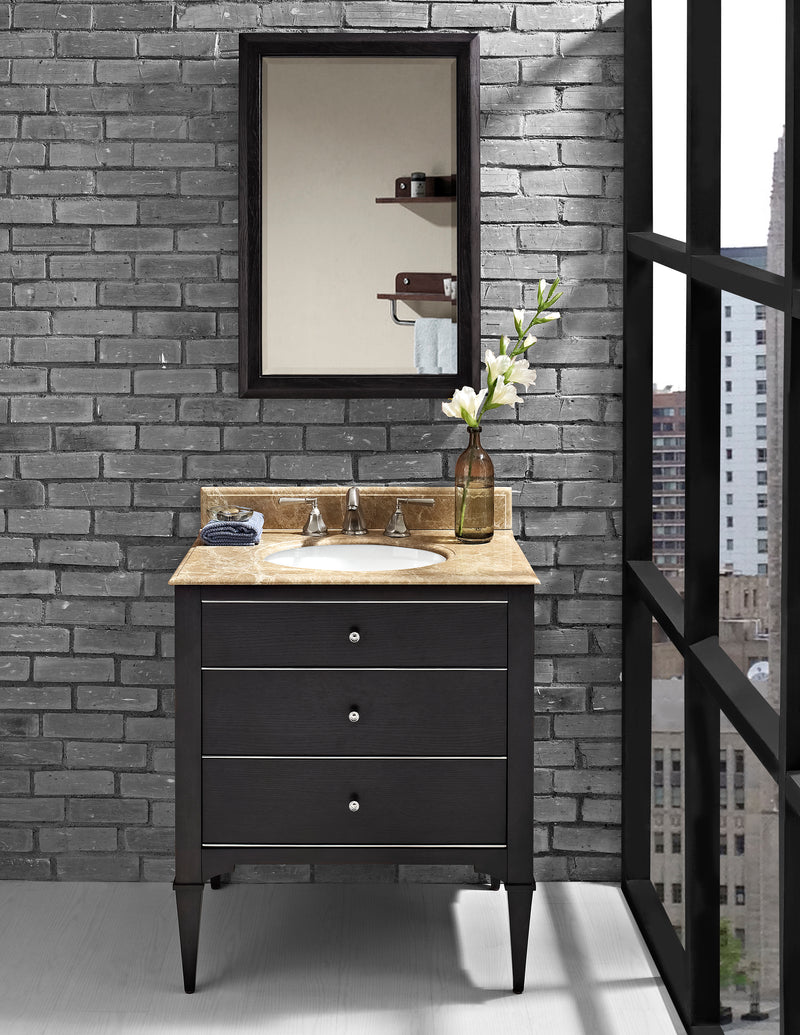 Fairmont Designs Charlottesville w/Nickel 30" Vanity - Vintage Black