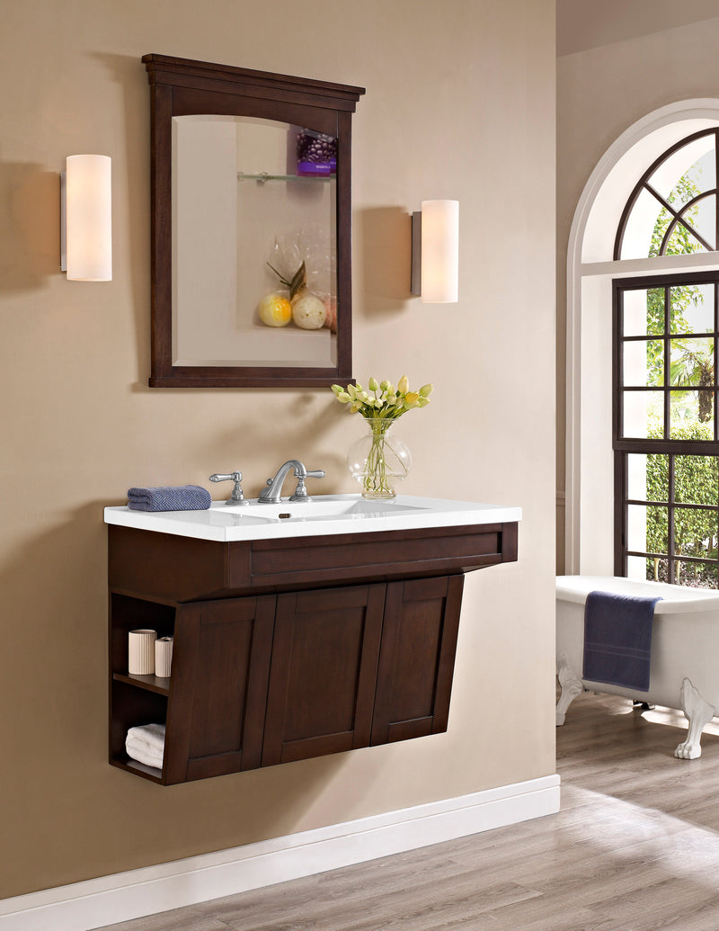Fairmont Designs Shaker Americana 36" Wall Mount Vanity - Habana Cherry
