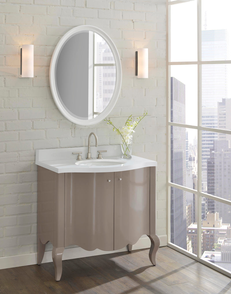 Fairmont Designs Belle Fleur 36" Vanity - Glossy Taupe
