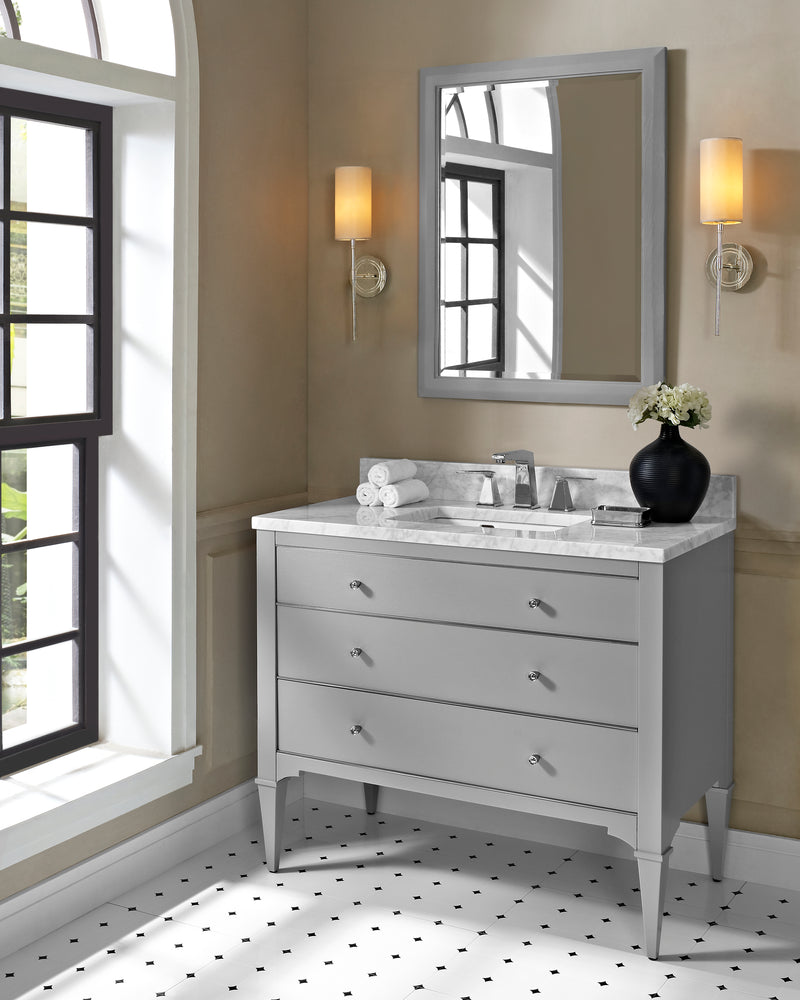 Fairmont Designs Charlottesville w/Nickel 42" Vanity - Light Gray