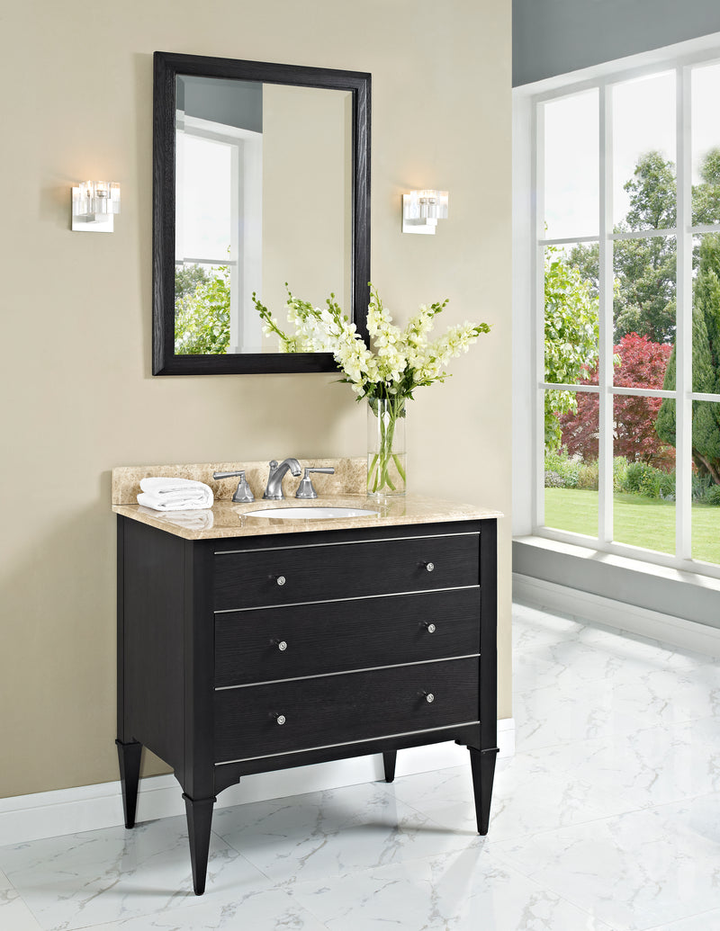 Fairmont Designs Charlottesville w/Nickel 36" Vanity - Vintage Black