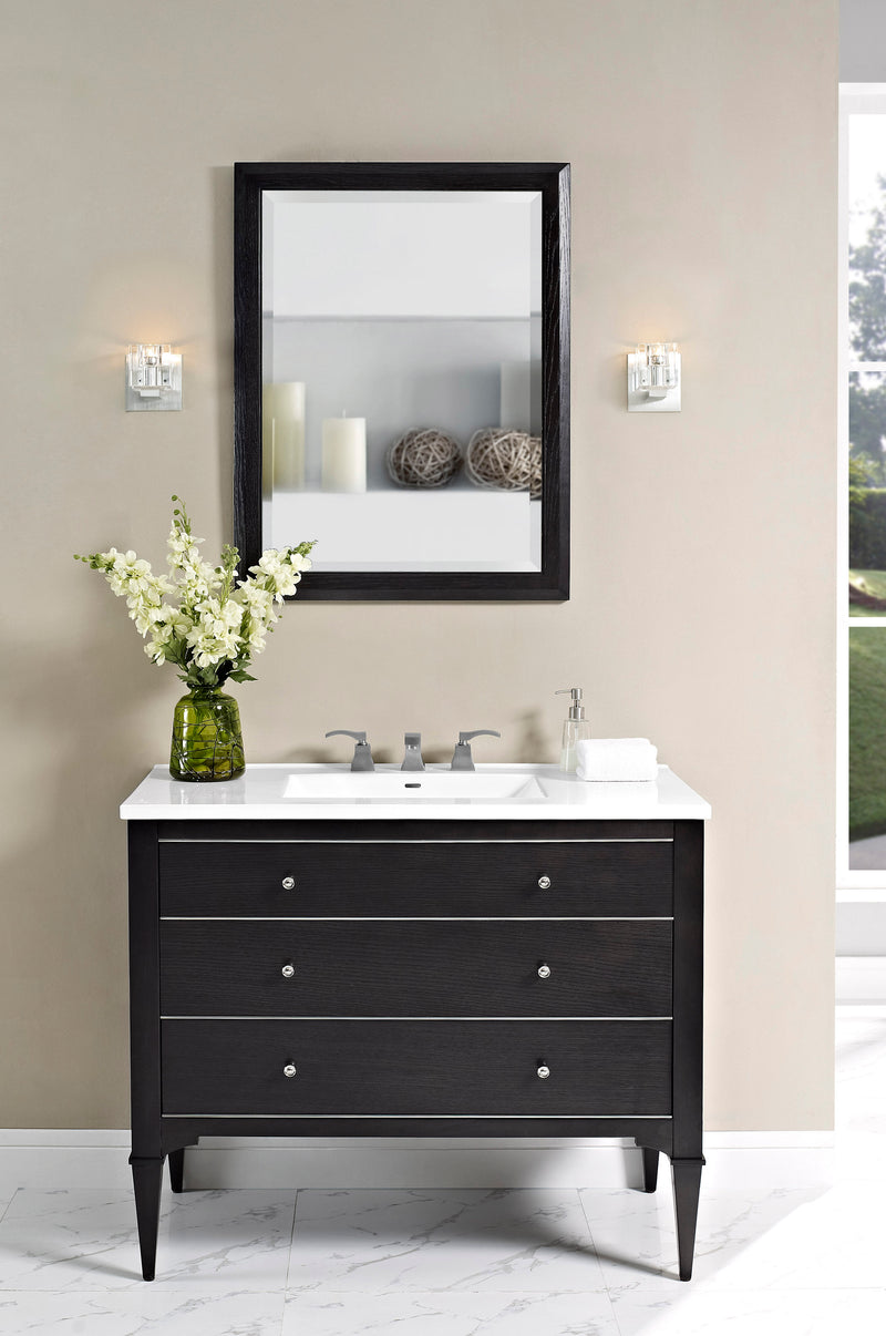 Fairmont Designs Charlottesville w/Nickel 42" Vanity - Vintage Black