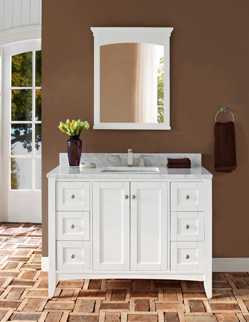 Fairmont Designs Shaker Americana 48" Vanity - Polar White