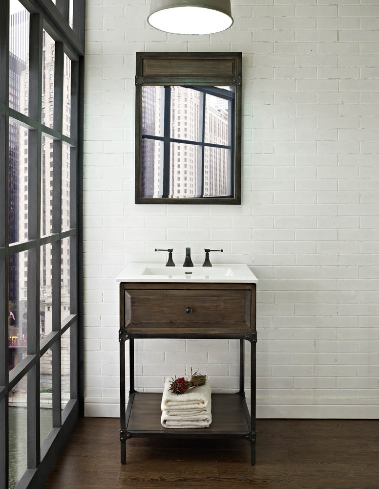 Fairmont Designs Toledo 24" Open Shelf Vanity - Driftwood Gray