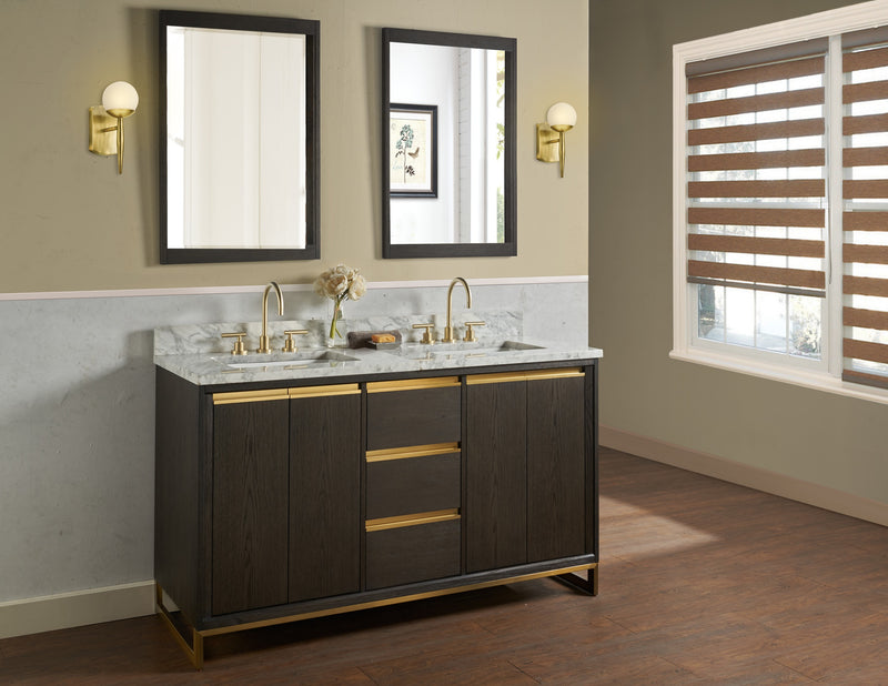 Fairmont Designs Ambassador 60" Double Bowl Vanity - Burnt Chocolate