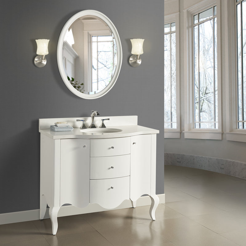 Fairmont Designs Belle Fleur 42" Vanity - Glossy White