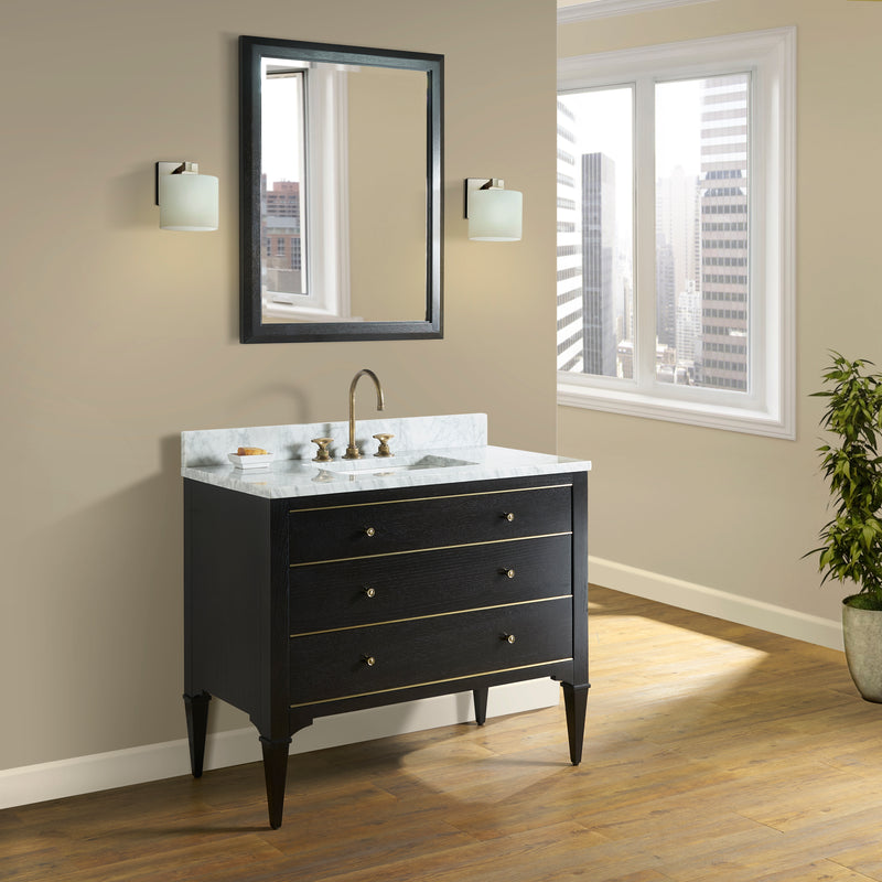 Fairmont Designs Charlottesville w/Brass 42" Vanity - Vintage Black