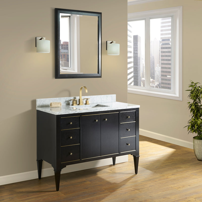 Fairmont Designs Charlottesville w/Brass 48" Vanity - Door - Vintage Black