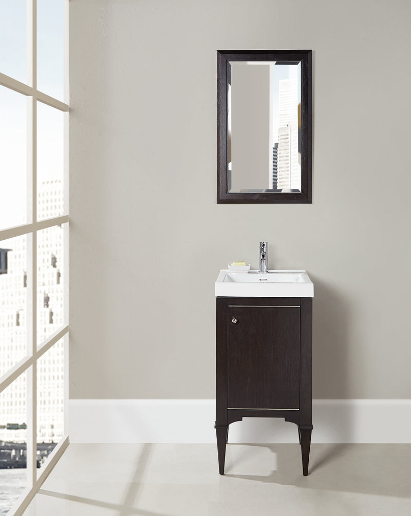 Fairmont Designs Charlottesville w/Nickel 18x16" Vanity - Door - Vintage Black