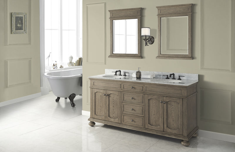 Fairmont Designs Oakhurst 72" Double Bowl Vanity - Antique Grey