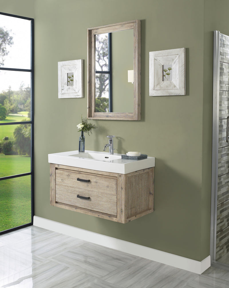 Fairmont Designs Oasis 36x18" Wall Mount Vanity - Sand Pebble