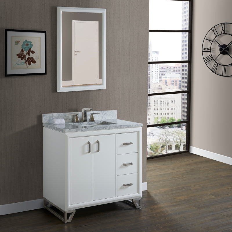 Fairmont Designs Revival 36" Vanity Drawer-right - Glossy White