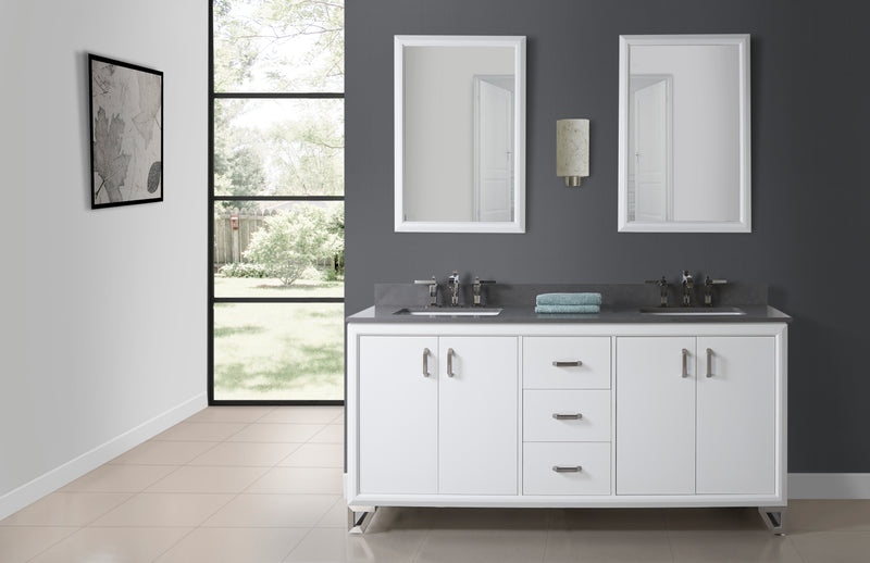 Fairmont Designs Revival 72" Double Bowl Vanity - Glossy White