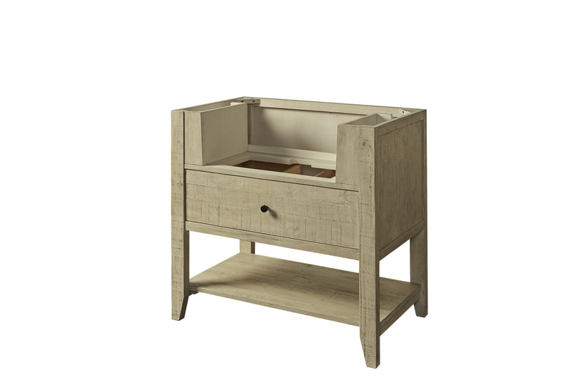 Fairmont Designs River View 36" Open Shelf Farmhouse Vanity - Toasted Almond