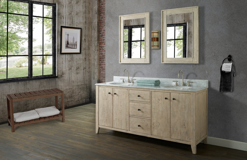 Fairmont Designs River View 72" Double Bowl Vanity - Toasted Almond