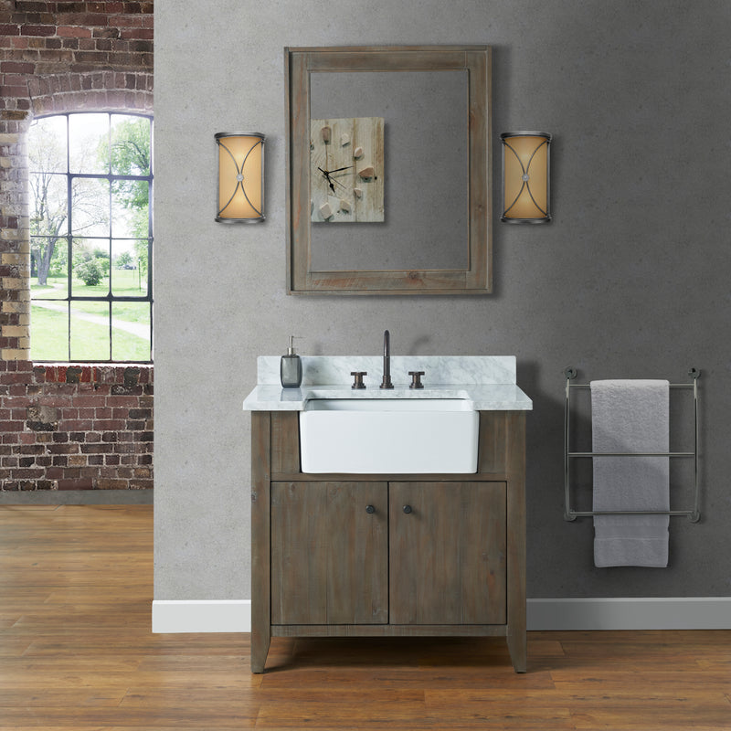 Fairmont Designs River View 36" Farmhouse Vanity - Coffee Bean