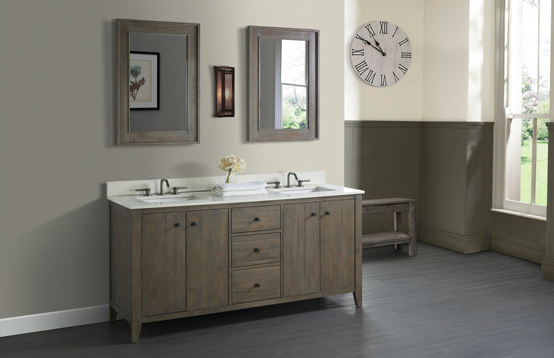 Fairmont Designs River View 72" Double Bowl Vanity - Coffee Bean