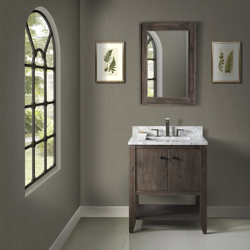 Fairmont Designs River View 30" Open Shelf Vanity - Coffee Bean
