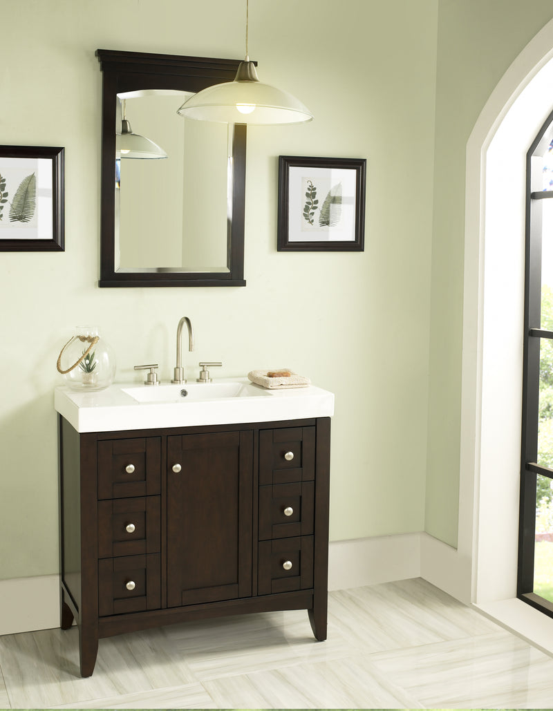 Fairmont Designs Shaker Americana 36x18" Vanity - Habana Cherry