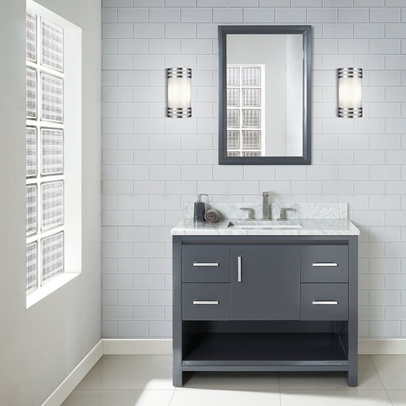 Fairmont Designs Studio One 42" Vanity - Glossy Pewter