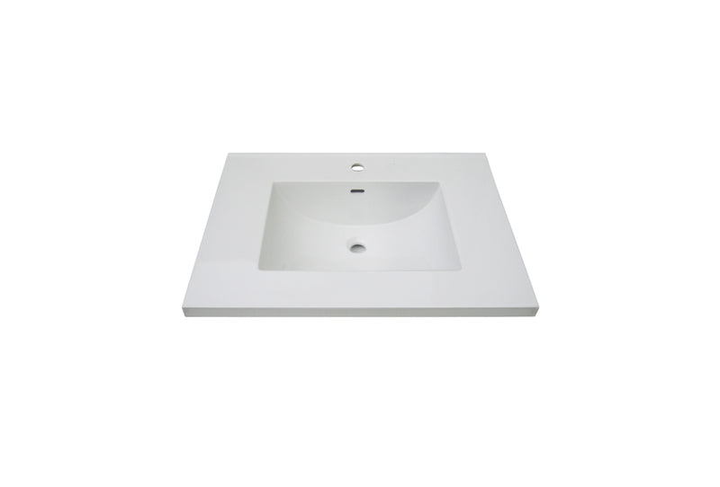 Fairmont Designs 3cm (1-1/4") 31" Tops White Ceramic Vanity Sink Top with Integral Bowl - Single