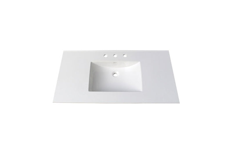 Fairmont Designs (11/16")  43" Tops White Ceramic Vanity Sink Top with Integral Bowl - Single