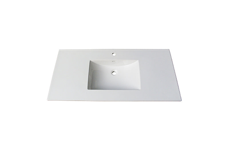 Fairmont Designs (11/16")  49" Tops White Ceramic Vanity Sink Top with Integral Bowl - Single