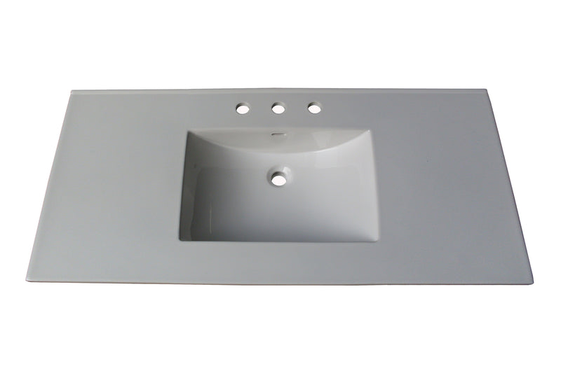 Fairmont Designs (11/16")  49" Tops White Ceramic Vanity Sink Top with Integral Bowl - Single