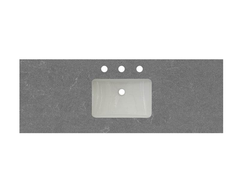Fairmont Designs 2cm (3/4") 61" Quartz Top Ease Edge  - Single