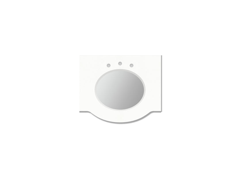 Fairmont Designs 2inch - 25" Quartz Top Ease Edge - Single