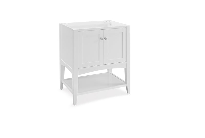 Fairmont Designs Shaker Americana 30" Open Shelf Vanity - Polar White