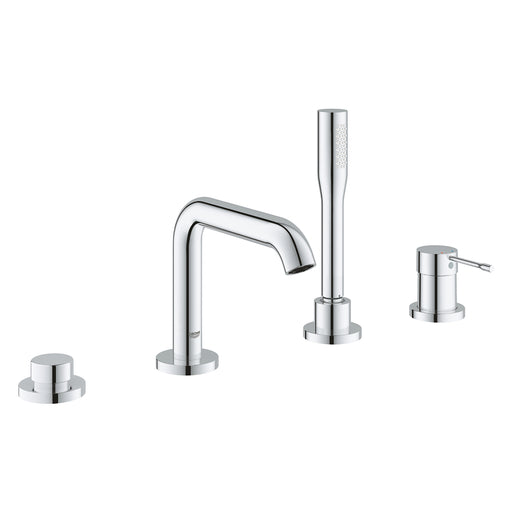 Grohe 19578 Essence New 4-Hole Single-Handle Deck Mount Roman Tub Faucet with 6.6 L/min - 1.75 GPM Hand Shower