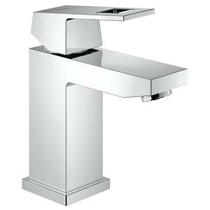 Grohe 23133 Eurocube Single Hole Single-Handle S-Size Bathroom Faucet 4.5 L/min - 1.2 GPM Less Drain