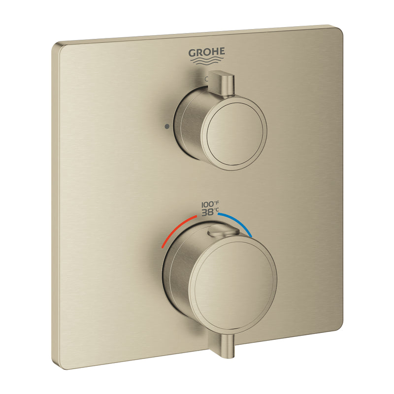 Grohe 24110 Grohtherm Single Function 2-Handle Thermostatic Valve Trim